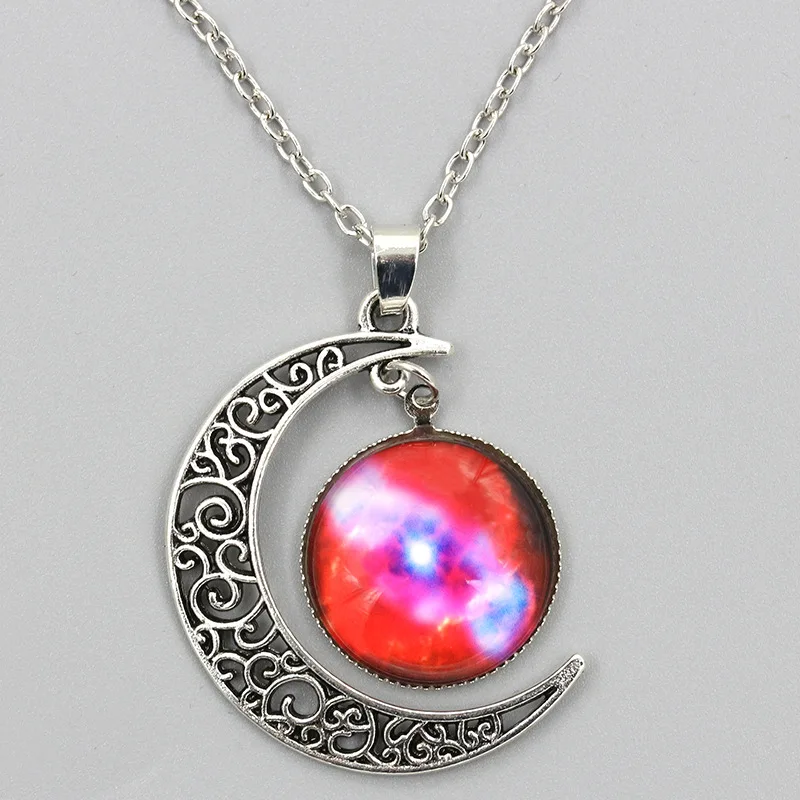 2019 New Hot Fashion Jewelry Choker Necklace Glass Galaxy Lovely Pendant Silver Chain Moon Necklace Jewelry gift QW63 
2019 New Hot Fashion Jewelry Choker Necklace Glass Galaxy Lovely Pendant Silver Chain Moon Necklace Jewelry gift QW63