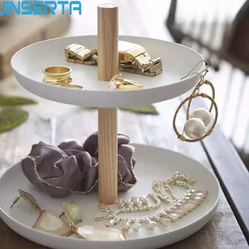 JINSERTA 2-layer Metal Storage Tray Jewelry Display Plate Necklace Ring Earrings Cosmetic Organizer Wedding Decoration Tray
JINSERTA 2-layer Metal Storage Tray Jewelry Display Plate Necklace Ring Earrings Cosmetic Organizer Wedding Decoration Tray