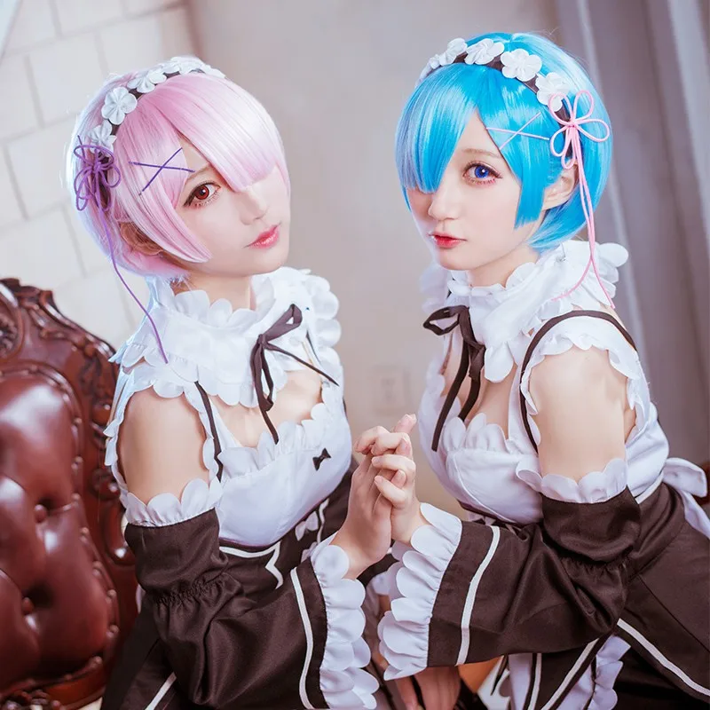 Anime Re:Zero Ram Cosplay Costume Anime Re:Zero Ram Cosplay Costume