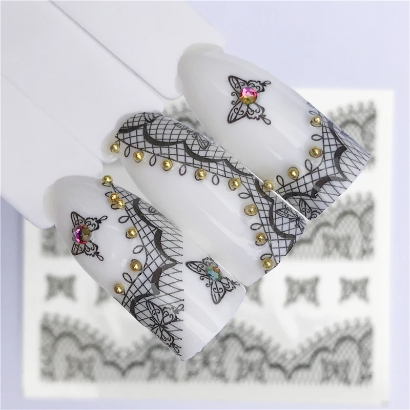 YZWLE 25 Designs Lace Flower Nail Sticker Decal Water Transfer White Black Tips Women Makeup Tattoos 2019 Summer New Design
YZWLE 25 Designs Lace Flower Nail Sticker Decal Water Transfer White Black Tips Women Makeup Tattoos 2019 Summer New Design