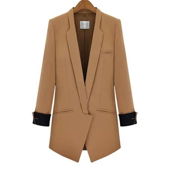 Women Autumn New Long-sleeved Large size Suits Womens Korean Jacket Small Suit Blazer Fashion Splice Casual Blazer Suits F442
Women Autumn New Long-sleeved Large size Suits Womens Korean Jacket Small Suit Blazer Fashion Splice Casual Blazer Suits F442