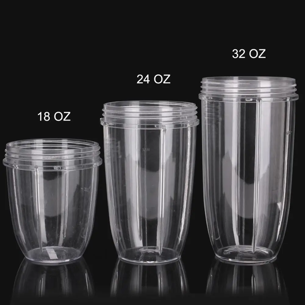 yazi 18/24/32oz Transparent Plastic Replacement Cup Part Accessories for Nutri Ninja 900W 1000W Blender Juicer
yazi 18/24/32oz Transparent Plastic Replacement Cup Part Accessories for Nutri Ninja 900W 1000W Blender Juicer