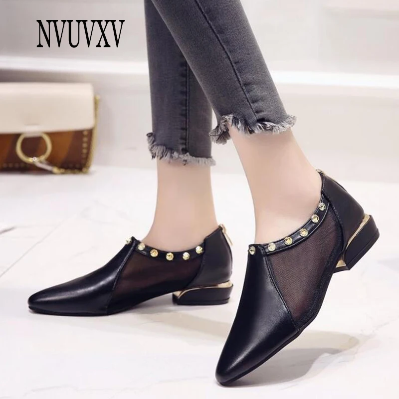2019 new Solid color mesh sandals summer fashion flat shoes rivets single shoes casual large size women shoes Back zipper sh496
2019 new Solid color mesh sandals summer fashion flat shoes rivets single shoes casual large size women shoes Back zipper sh496