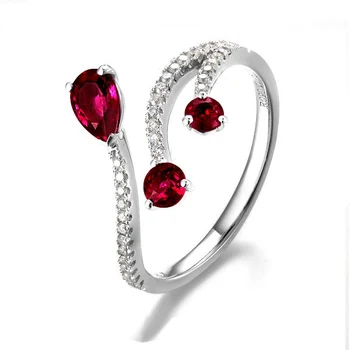 GVBORI Ruby + 18K White Gold Wemen Ring Luxury/Classic/Elegant Ring Fashion Style Special Gift
GVBORI Ruby + 18K White Gold Wemen Ring Luxury/Classic/Elegant Ring Fashion Style Special Gift
