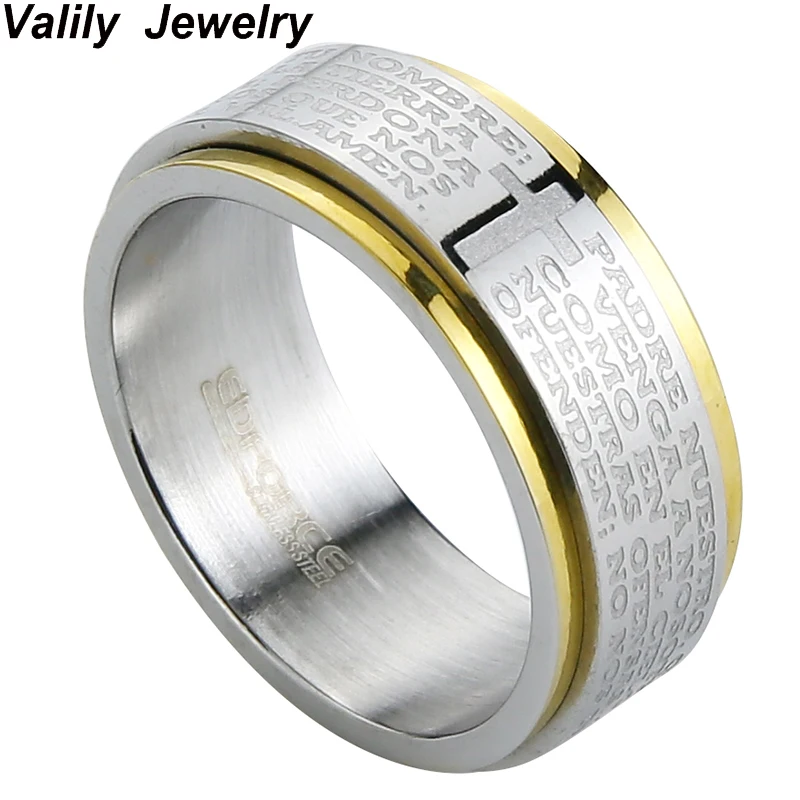 EdgLifU New Arrival Men Ring Spinner Party Bible Verse Rings For Women Fashion Stainless Steel Wedding Bands Engagement
EdgLifU New Arrival Men Ring Spinner Party Bible Verse Rings For Women Fashion Stainless Steel Wedding Bands Engagement