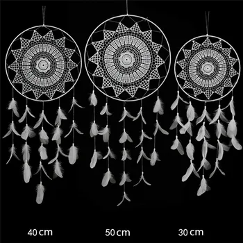 New white feather wind chime wedding decoration pendant dream catcher 30cm 40cm 50cm simple home wall decoration pendant
New white feather wind chime wedding decoration pendant dream catcher 30cm 40cm 50cm simple home wall decoration pendant