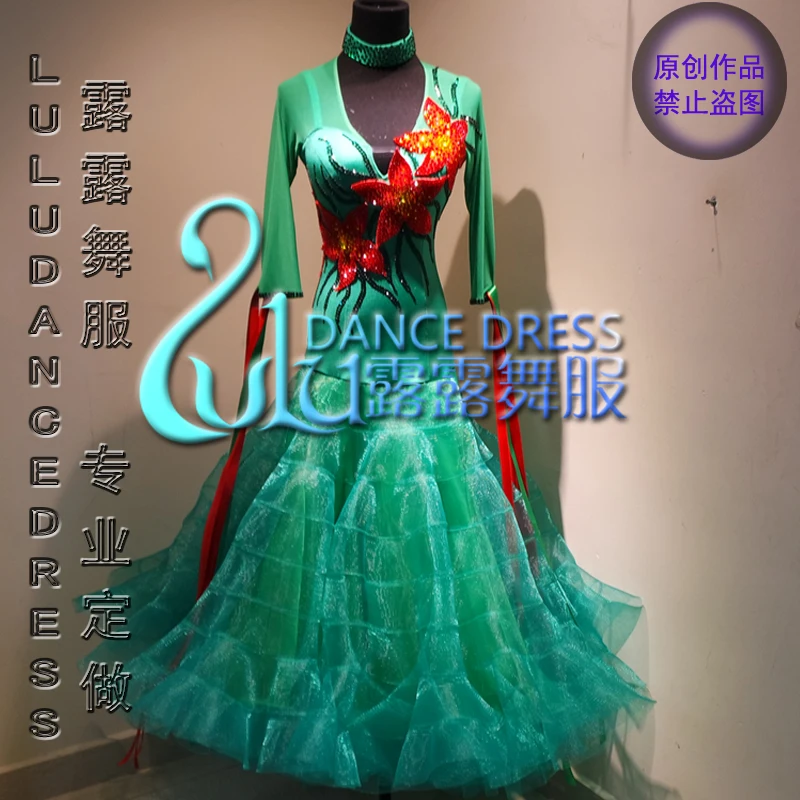 Handmade Dance Dress Competition Latin dance dress,tango salsa samba dance Green and red dance dress LULU-B213
Handmade Dance Dress Competition Latin dance dress,tango salsa samba dance Green and red dance dress LULU-B213
