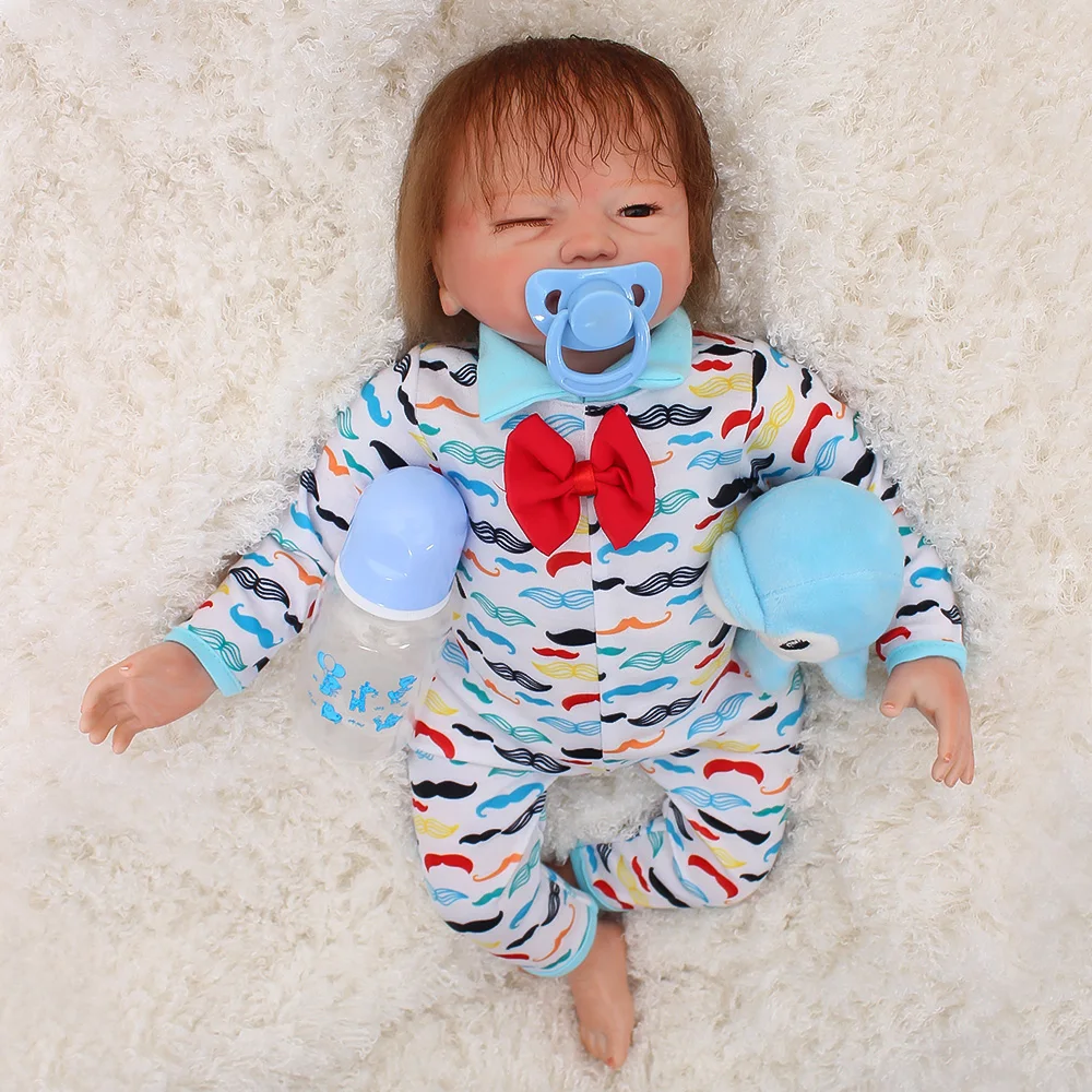 Real Baby girl Dolls Reborn 19'' Lifelike Soft Silicone Reborn Baby Doll Toys For Children bebe Gift reborn bonecas 
Real Baby girl Dolls Reborn 19'' Lifelike Soft Silicone Reborn Baby Doll Toys For Children bebe Gift reborn bonecas