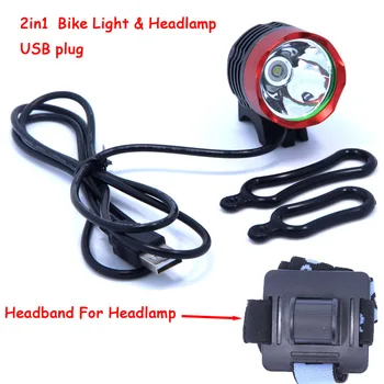2000 Lumens XM-L T6 LED Bicycle Headlamp Headlight Waterpoof Bike Light Head Lamp Cycling USB Front Light & o-ring Headband
2000 Lumens XM-L T6 LED Bicycle Headlamp Headlight Waterpoof Bike Light Head Lamp Cycling USB Front Light & o-ring Headband