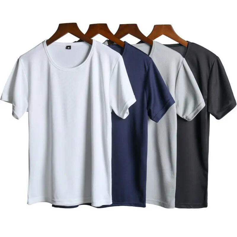 Men T Shirt Slim Casual Tops Summer Quick-dry Bodybuilding Muscle Sport GYM Tee Basic Tee Tops
Men T Shirt Slim Casual Tops Summer Quick-dry Bodybuilding Muscle Sport GYM Tee Basic Tee Tops