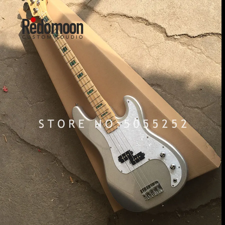 Factory custom 4 strings P bass maple fretboard electric bass guitar with sparkling paint custom color musical instrument shop
Factory custom 4 strings P bass maple fretboard electric bass guitar with sparkling paint custom color musical instrument shop