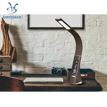 6W Dimmable LED Foldable Rechargable Reading Desk Table Lamp Leather-like Light /w Alarm Clock Calendar Temperature
6W Dimmable LED Foldable Rechargable Reading Desk Table Lamp Leather-like Light /w Alarm Clock Calendar Temperature