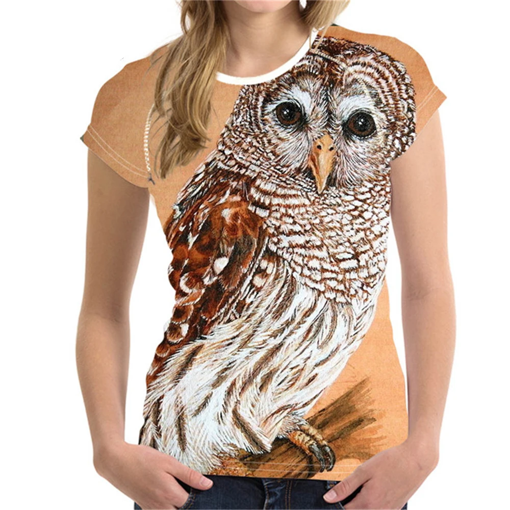 NOISYDESIGNS Women Cool T Shirt Owl Printing T-shirt Ladies Animal t-shirt Womens Fashion t shirt Femme Tops Tees Plus Size XL
NOISYDESIGNS Women Cool T Shirt Owl Printing T-shirt Ladies Animal t-shirt Womens Fashion t shirt Femme Tops Tees Plus Size XL