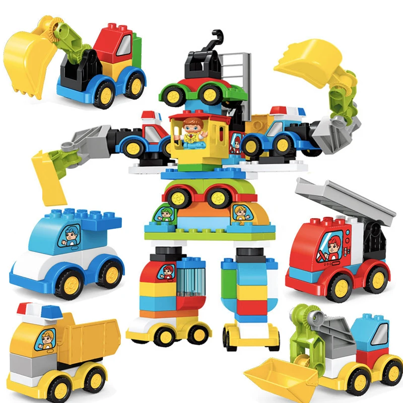 Car Blocks 6 in1 Deformation robot Building Blocks Compatible Legoed Duploed Bricks Excavator Educational Toys for Children Gift
Car Blocks 6 in1 Deformation robot Building Blocks Compatible Legoed Duploed Bricks Excavator Educational Toys for Children Gift