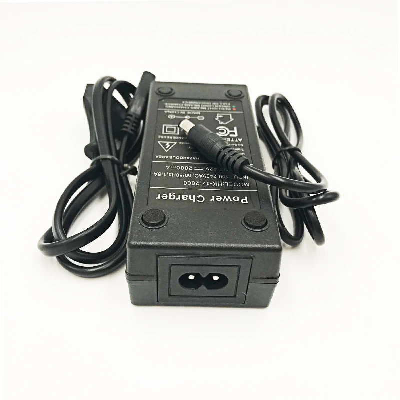 New 36V 2A battery Charger Output 42V 2A Charger Input 100-240V AC Lithium Ion Li- Poly Charger for 10 Series 36V Electric Bicyc
New 36V 2A battery Charger Output 42V 2A Charger Input 100-240V AC Lithium Ion Li- Poly Charger for 10 Series 36V Electric Bicyc