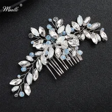 Miallo Newest Blue Opal Crystal Bridal Hair Combs Clips Wedding Hair Accessories Jewelry Fashion Headpiece Miallo Newest Blue Opal Crystal Bridal Hair Combs Clips Wedding Hair Accessories Jewelry Fashion Headpiece