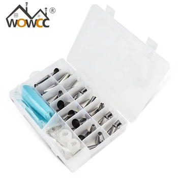 38pcs Nozzle For Cream Cake Decorating DIY Stainless Steel Icing Piping Nozzles Pastry Tips Cake Tools Kitchen Accessories
38pcs Nozzle For Cream Cake Decorating DIY Stainless Steel Icing Piping Nozzles Pastry Tips Cake Tools Kitchen Accessories