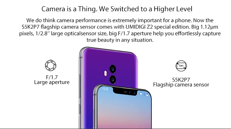 UMIDIGI UMI Z2 Special Edition 4GB RAM 64GB ROM Helio P23 MTK6763 2.0GHz Octa Core 6.2 Inch FHD+ Full Screen Quad Camera Android 8.1 4G LTE Smartphone