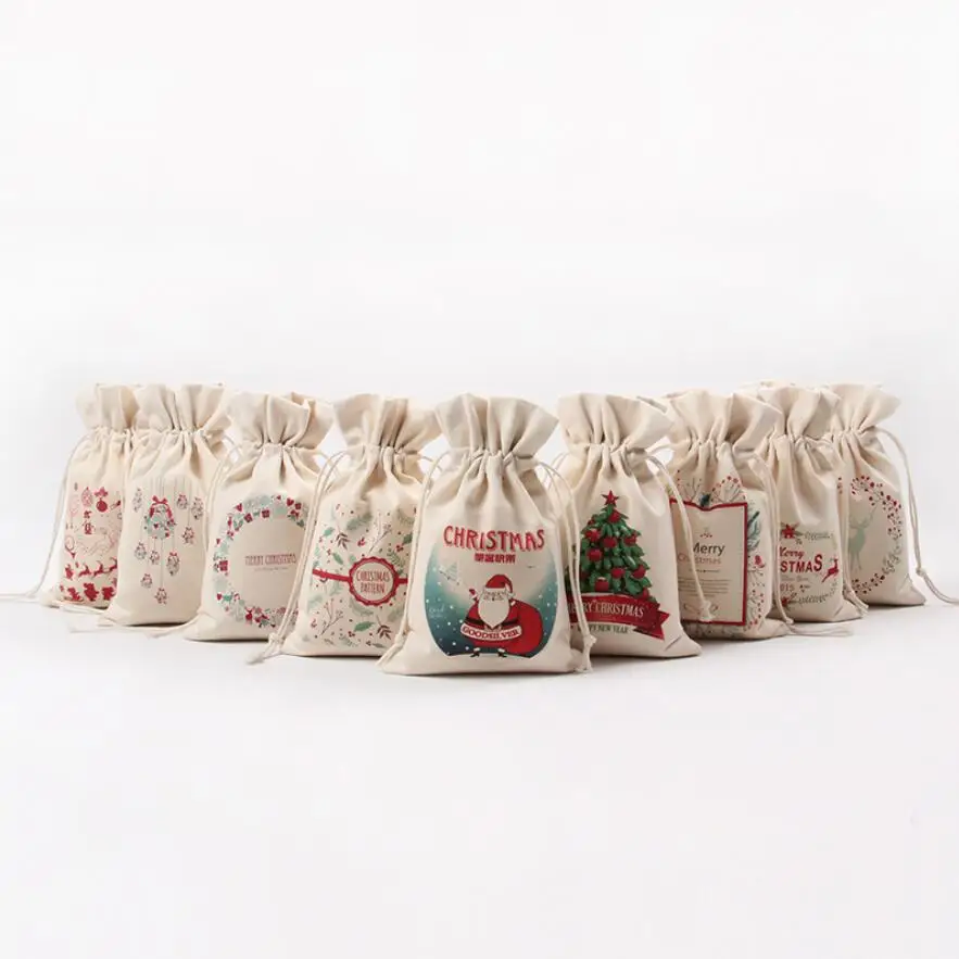 Christmas Gift Bags 2016 New 1pc Large Canvas Santa Sack 9 Pattern Organic Heavy Canvas Drawstring Bag
Christmas Gift Bags 2016 New 1pc Large Canvas Santa Sack 9 Pattern Organic Heavy Canvas Drawstring Bag