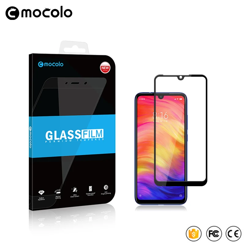 

Mocolo 2.5D 9H Full Cover Tempered Glass Film On For Xiaomi Redmi Note 7 Pro Note7 7Pro 3/4/6 32/64 GB Protective Phone Screen