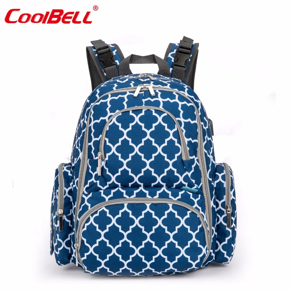 CoolBell Nappy Bag Backpack With Insulated Pockets Multifunction Baby Diaper Bag Mummy Bag With USB charging Port
CoolBell Nappy Bag Backpack With Insulated Pockets Multifunction Baby Diaper Bag Mummy Bag With USB charging Port