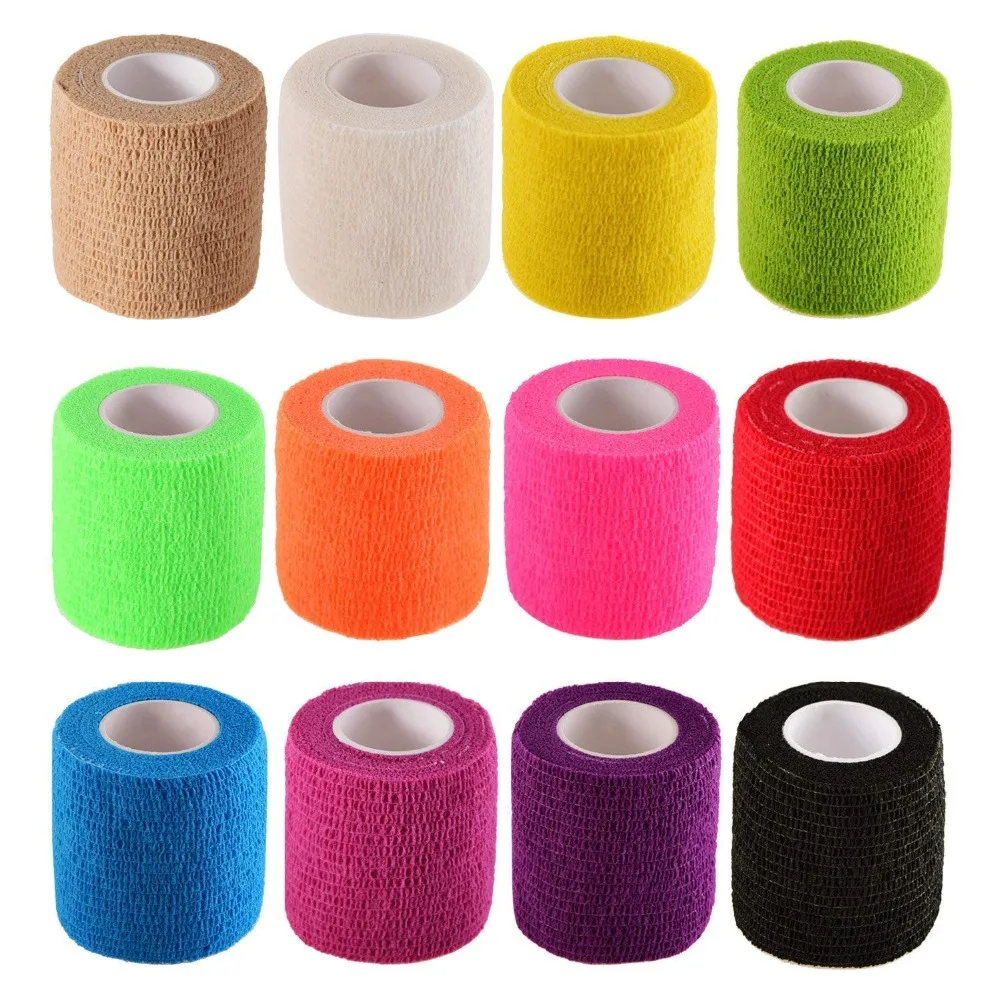 12 Pieces Adhesive Bandage Wrap Stretch Self-Adherent Tape for Sports, Wrist, Ankle, 5 Yards Each (12 Colors, 2 Inches)
12 Pieces Adhesive Bandage Wrap Stretch Self-Adherent Tape for Sports, Wrist, Ankle, 5 Yards Each (12 Colors, 2 Inches)