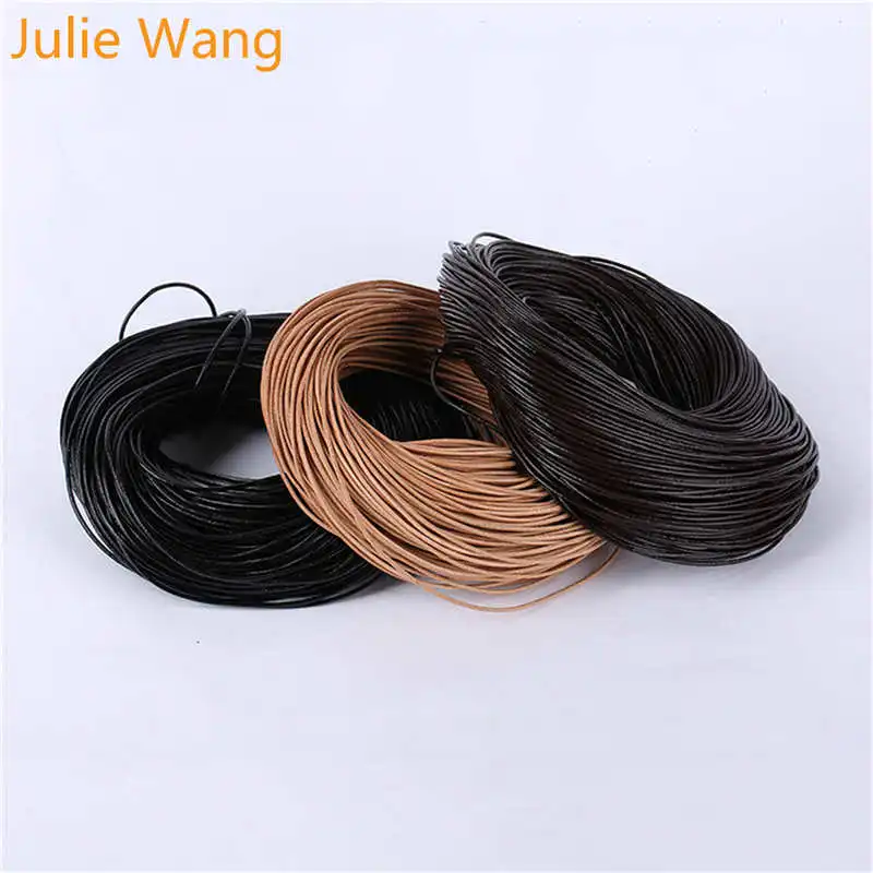 Julie Wang 1 Meter 1-5 mm Man-made Cowhide Leather Cords Necklace Pendant Chain Rope String Bracelet Jewelry Making Accessory
Julie Wang 1 Meter 1-5 mm Man-made Cowhide Leather Cords Necklace Pendant Chain Rope String Bracelet Jewelry Making Accessory