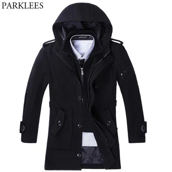 Fake Two Piece Hoodie Coat Men 2017 Winter Thicker Fleece Men's Long Trench Coats Zipper Casual Mens Hooded Jacket Male Overcoat
Fake Two Piece Hoodie Coat Men 2017 Winter Thicker Fleece Men's Long Trench Coats Zipper Casual Mens Hooded Jacket Male Overcoat