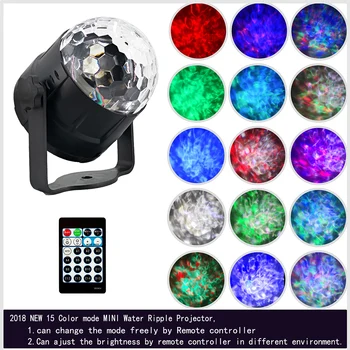 15 Colors LED Water Wave Stage Lamp Strobe Lights LED Magic Ball Discowith Remote Controller Stage Bar Wedding Party Lights
15 Colors LED Water Wave Stage Lamp Strobe Lights LED Magic Ball Discowith Remote Controller Stage Bar Wedding Party Lights