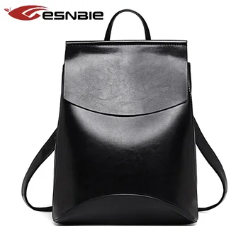 ESNBIE Women Backpack Youth Leather