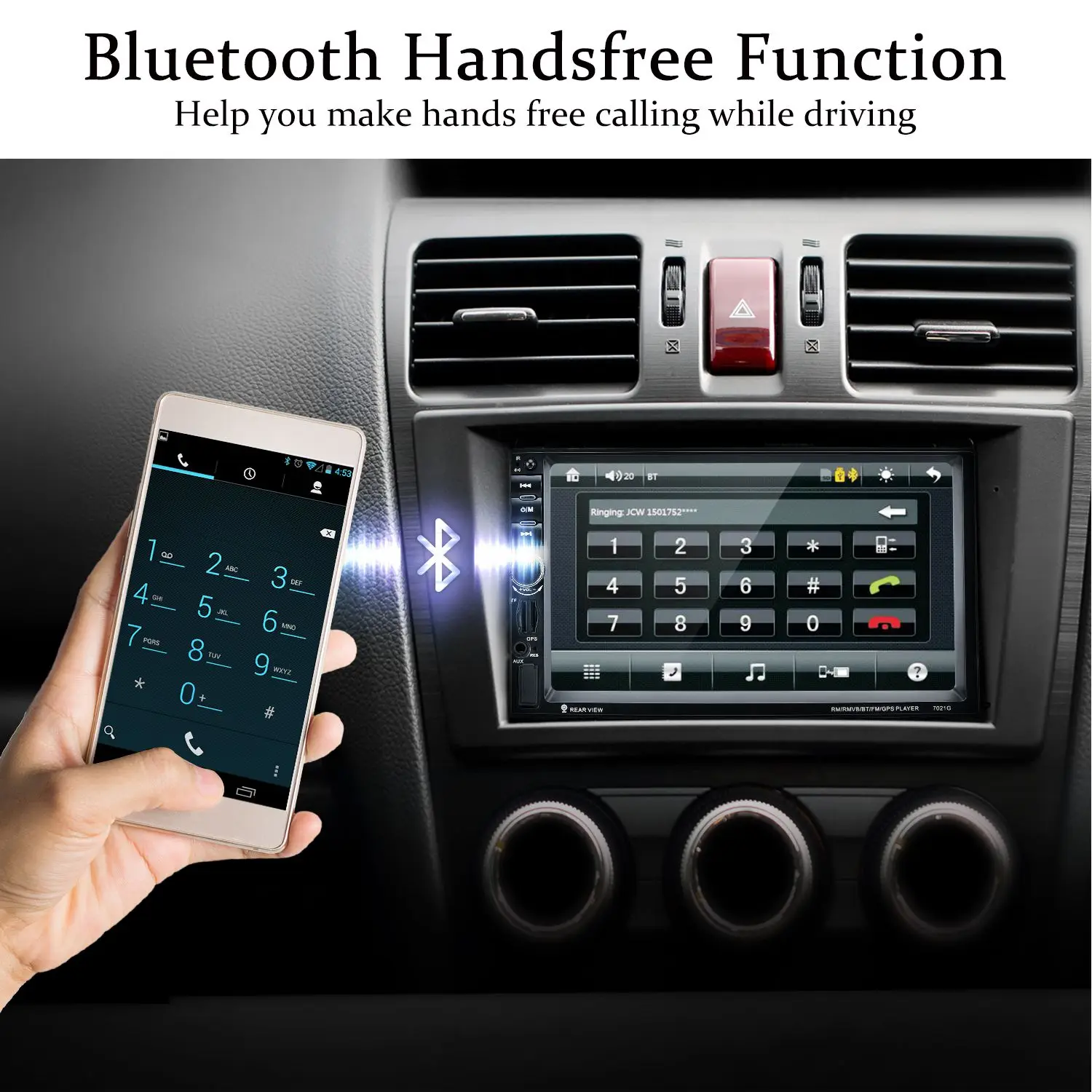 7021G 2 Din Car MP5 Player 7inch Touch Screen With Radio GPS EU Map Function SD USB AUX Rear View Steer Wheel Control Car Play
7021G 2 Din Car MP5 Player 7inch Touch Screen With Radio GPS EU Map Function SD USB AUX Rear View Steer Wheel Control Car Play