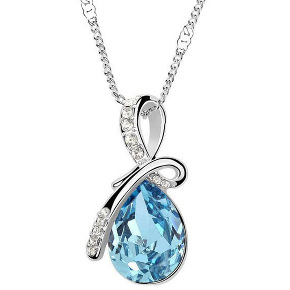 Austria Crystal Jewelry Water Drop Pendants Necklaces For Women Christmas Gift Dropshipping
Austria Crystal Jewelry Water Drop Pendants Necklaces For Women Christmas Gift Dropshipping