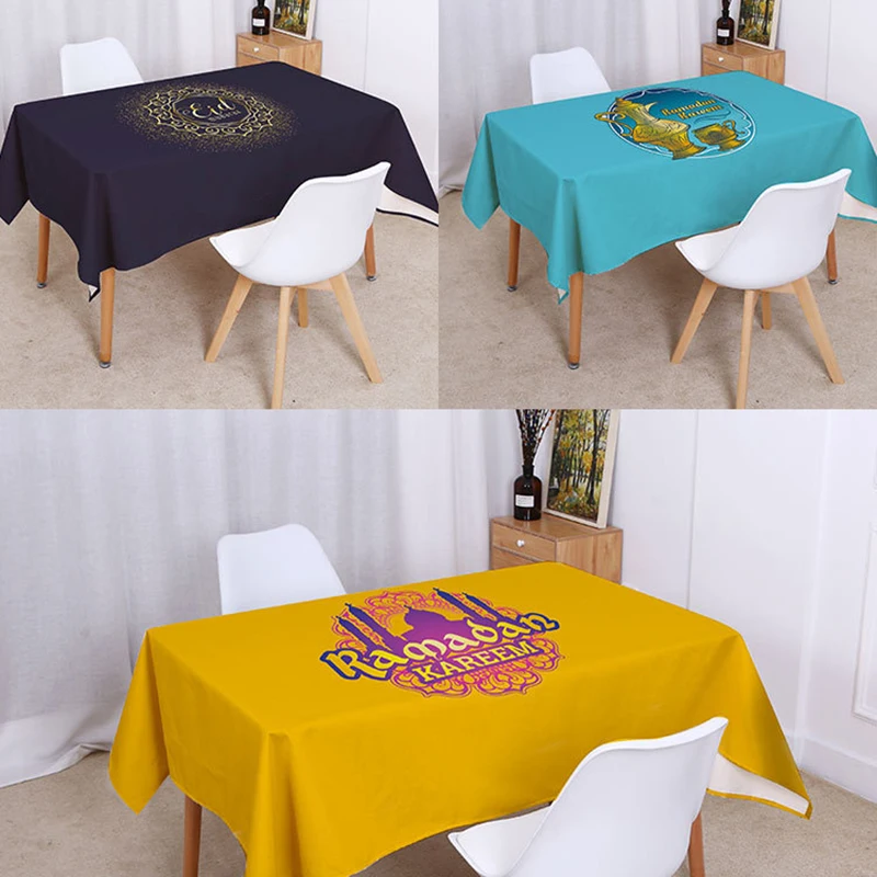 Muslim Ramadan Kareem Printed Tablecloth Rectangluar Waterproof Tablecloth Cotton Linen Prayer Dining Table Cloth Islamic Decor
Muslim Ramadan Kareem Printed Tablecloth Rectangluar Waterproof Tablecloth Cotton Linen Prayer Dining Table Cloth Islamic Decor