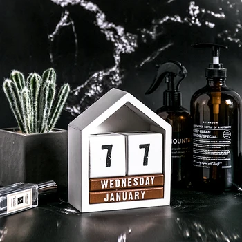 DUNXDECO Decoration Accessories Wood House Calendar Modern Nordic Wooden Art Craft Home Office Desk Block Gift
DUNXDECO Decoration Accessories Wood House Calendar Modern Nordic Wooden Art Craft Home Office Desk Block Gift