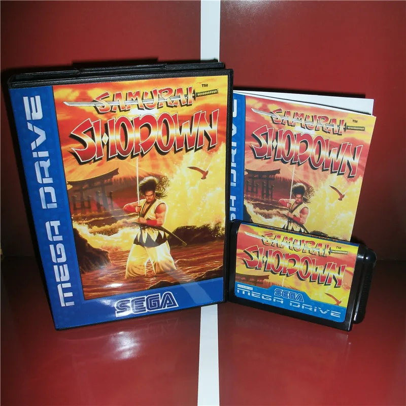 Samurai Shodown EU Cover with box and manual for Sega MegaDrive Genesis Video Game Console 16 bit MD card
Samurai Shodown EU Cover with box and manual for Sega MegaDrive Genesis Video Game Console 16 bit MD card