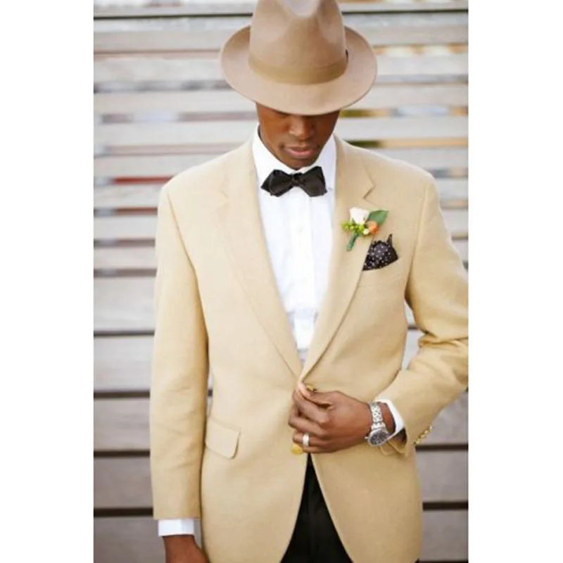 Champagne Men Suits Slim Fit Custom Made Notch Lapel Men’s Wedding Tuxedo Best Man Blazer Trousers Dinner Party Wear Jacket+Pant
Champagne Men Suits Slim Fit Custom Made Notch Lapel Men’s Wedding Tuxedo Best Man Blazer Trousers Dinner Party Wear Jacket+Pant