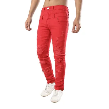 Men's Jacket Casual Jeans Fake Double Pants Personality Men's Casual Pants Men's Red Casual Pants More Sizes 29-40 42
Men's Jacket Casual Jeans Fake Double Pants Personality Men's Casual Pants Men's Red Casual Pants More Sizes 29-40 42