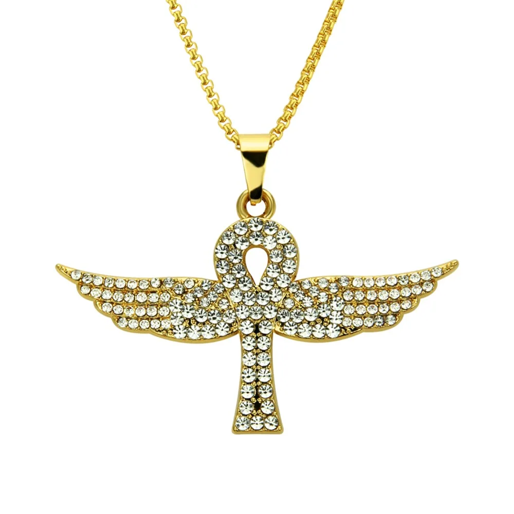 2018 New arrived Men Hiphop Egypt Ankh cross with angel wings pendant necklaces fashion hip hop necklace male jewelry gifts
2018 New arrived Men Hiphop Egypt Ankh cross with angel wings pendant necklaces fashion hip hop necklace male jewelry gifts