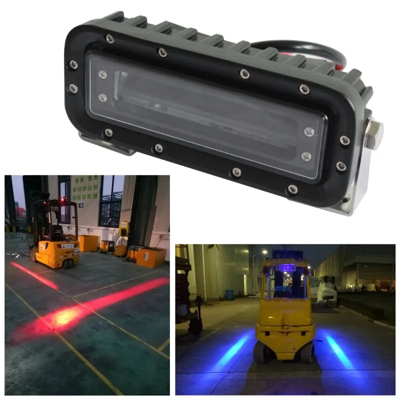 

10-80v 18W Led Fork truck forklift Blue light Red Danger zone Warning light fork lift working keep out safety signal indicator