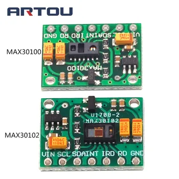MAX30102 Heart Rate Pulse Breakout / Blood Oxygen Sensor Module MAX30100 Pulse Oximeter Heart-Rate Sensor
MAX30102 Heart Rate Pulse Breakout / Blood Oxygen Sensor Module MAX30100 Pulse Oximeter Heart-Rate Sensor