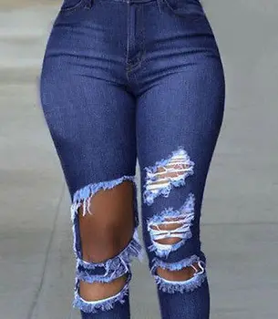 Women Cool Boyfriend Style Jeans Hole Destroyed Ripped Distressed Slim Denim Jeans Pants Boyfriend Trousers
Women Cool Boyfriend Style Jeans Hole Destroyed Ripped Distressed Slim Denim Jeans Pants Boyfriend Trousers