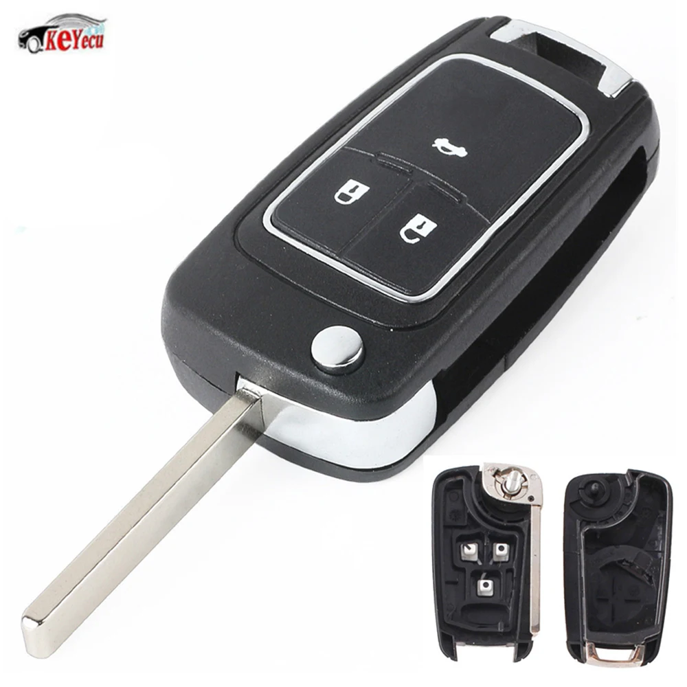 KEYECU New Style Replacement Shell Flip Folding Key Case Keyless Entry Housing Fob 3 Button for Opel Vauxhall Insignia Astra
KEYECU New Style Replacement Shell Flip Folding Key Case Keyless Entry Housing Fob 3 Button for Opel Vauxhall Insignia Astra