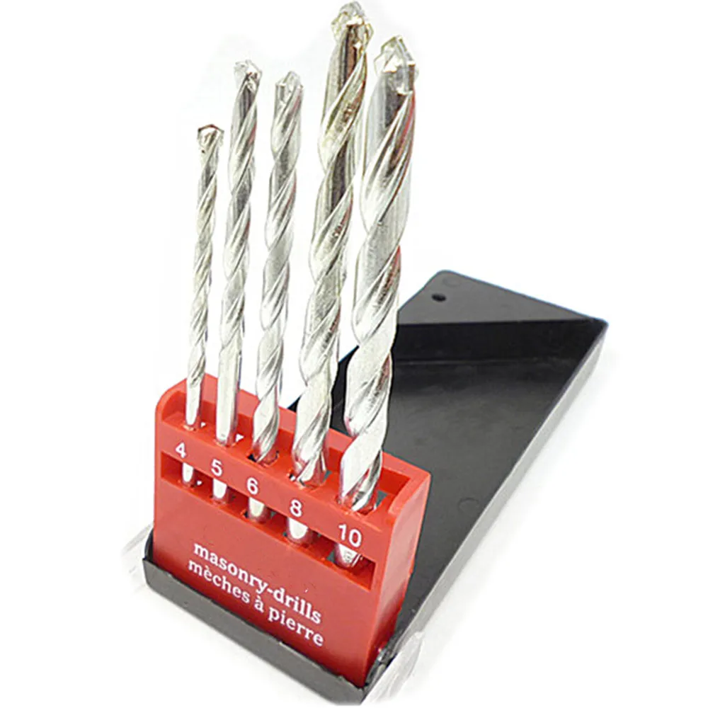 5pcs Masonry Bit Carbide Tip Masonary Drill Bit Metric 4mm 5mm 6mm 8mm 10mm For Drilling Brick Concrete Marble Tile Wall Stone
5pcs Masonry Bit Carbide Tip Masonary Drill Bit Metric 4mm 5mm 6mm 8mm 10mm For Drilling Brick Concrete Marble Tile Wall Stone