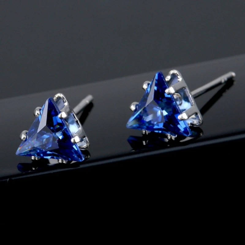 11 Color Fashion Geometric Triangle Crystal Earrings For Women 6mm Simulated CZ Zircon Small Stud Earrings Minimalist Jewelry
11 Color Fashion Geometric Triangle Crystal Earrings For Women 6mm Simulated CZ Zircon Small Stud Earrings Minimalist Jewelry