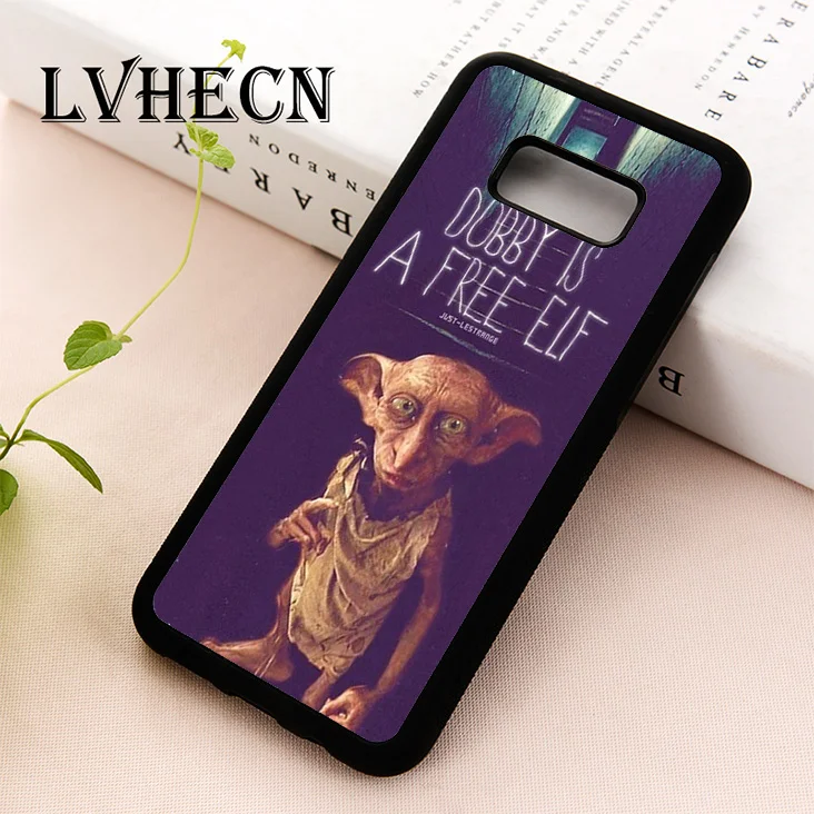 

LvheCn TPU Skin phone case cover for Samsung S5 S6 S7 S8 S9 S10 EDGE PLUS S10e lite Note 5 8 9 Harry Potter Dobby is a free elf