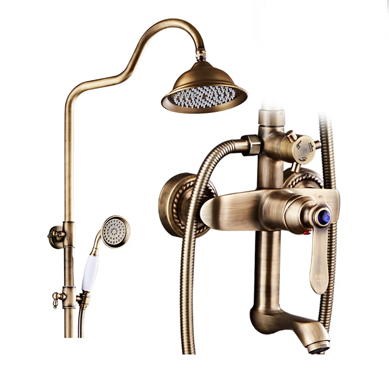 New Luxury Antique Brass Rainfall Shower Sets Faucet Mixer Tap Antique bronze Shower Faucet Brass
New Luxury Antique Brass Rainfall Shower Sets Faucet Mixer Tap Antique bronze Shower Faucet Brass
