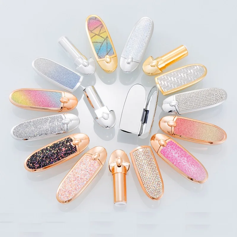 Lipstick Tube Empty Cosmetic Containers Colorful Shiny Crystal Rhinestone Lipbalm Packaging 12.1mm Lip Balm Containers 10pcs/lot
Lipstick Tube Empty Cosmetic Containers Colorful Shiny Crystal Rhinestone Lipbalm Packaging 12.1mm Lip Balm Containers 10pcs/lot