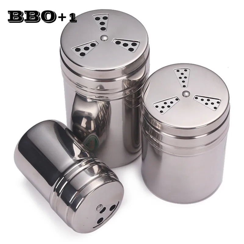 Stainless Steel Pepper salt Shaker Spice Jar set Kitchen Herb Spice Condiment Box Seasoning Can Bottle Barbecue Cooking Tools
Stainless Steel Pepper salt Shaker Spice Jar set Kitchen Herb Spice Condiment Box Seasoning Can Bottle Barbecue Cooking Tools