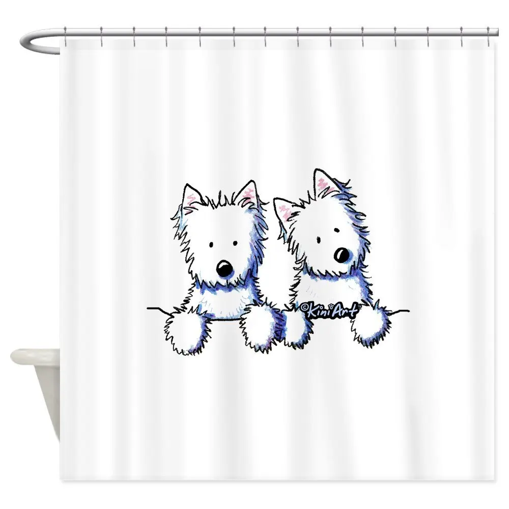 Our House Pocket Westie Duo Decorative Fabric Shower Curtain Set and Floor Mat Non-slip Doormat Rug
Our House Pocket Westie Duo Decorative Fabric Shower Curtain Set and Floor Mat Non-slip Doormat Rug