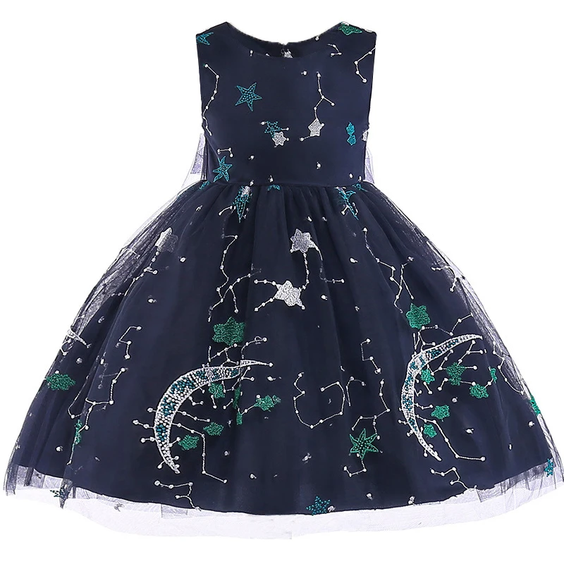 New 2019 Summer Flower Girls Costume Kids Dresses For Girls Children Clothes Star Print Princess Dress Party Wedding Dress L5036
New 2019 Summer Flower Girls Costume Kids Dresses For Girls Children Clothes Star Print Princess Dress Party Wedding Dress L5036